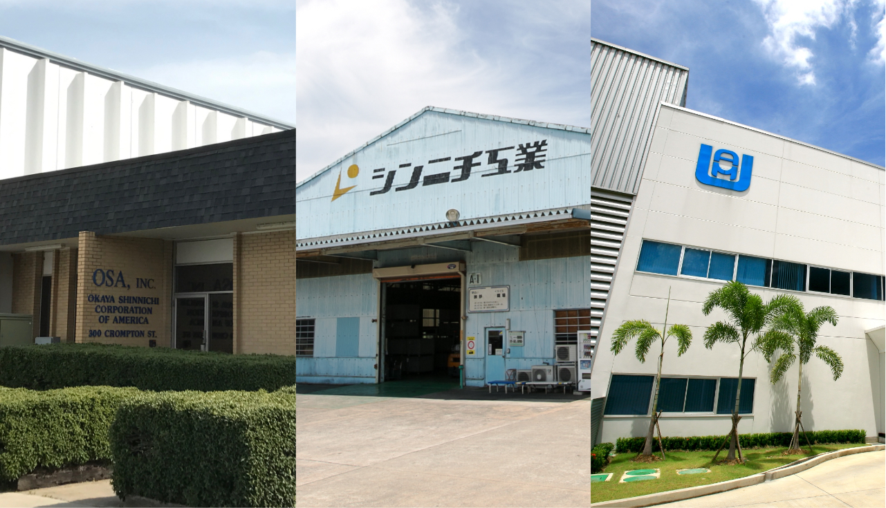 世界3拠点の生産体制を確立し、同一品質の製品を供給